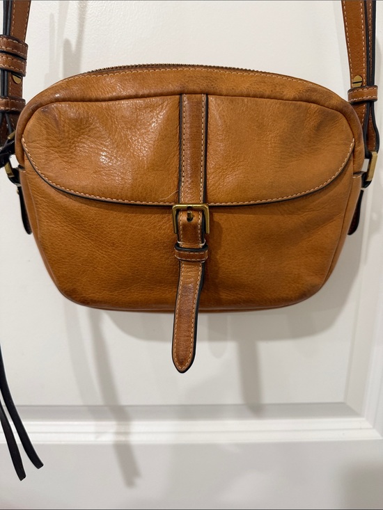 Fossil Handbags - Fossil Tan Leather Organizer Crossbody